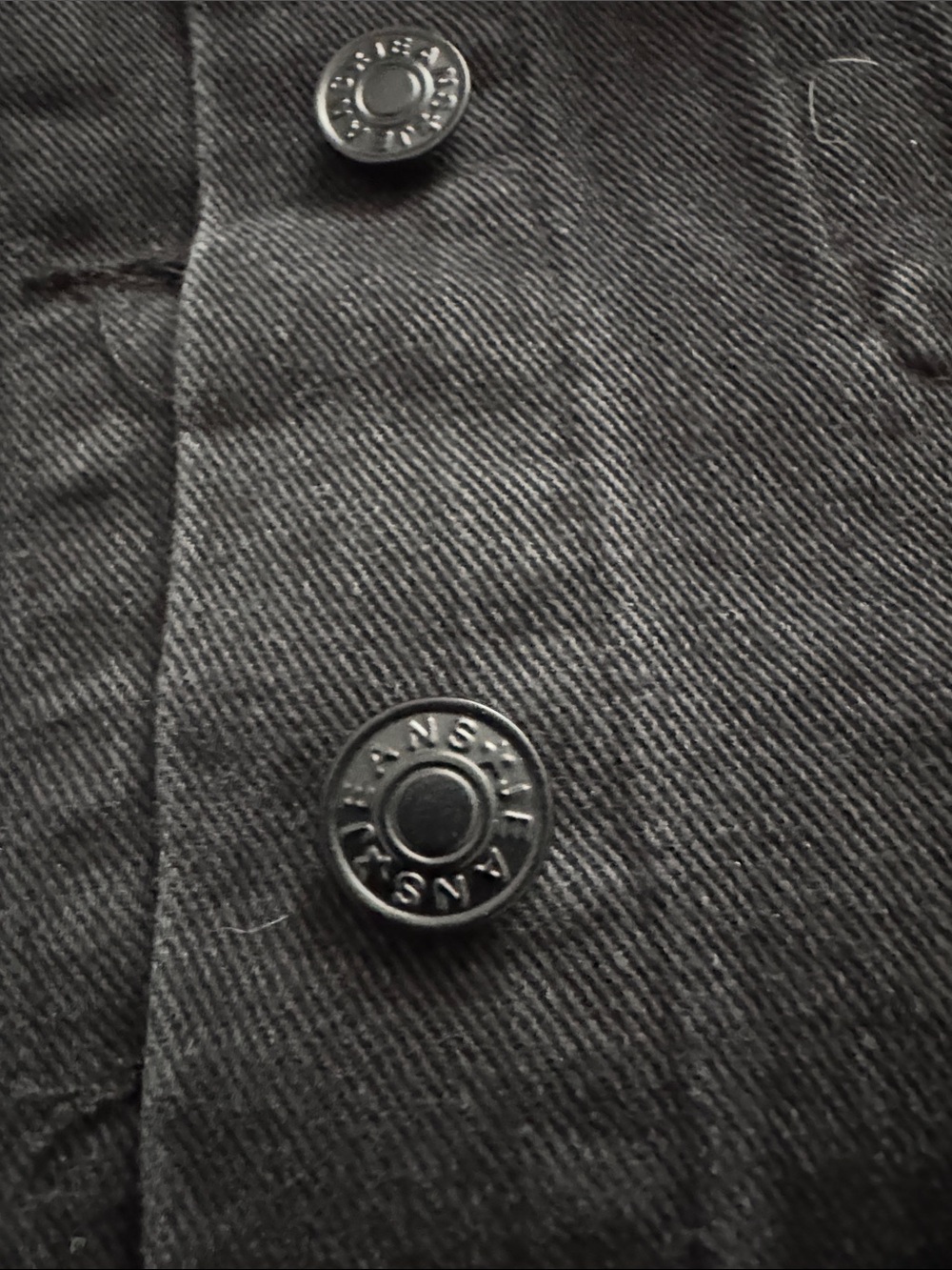 Black Distressed Denim Jacket with rhinestone fringe - Picture 6 of 6